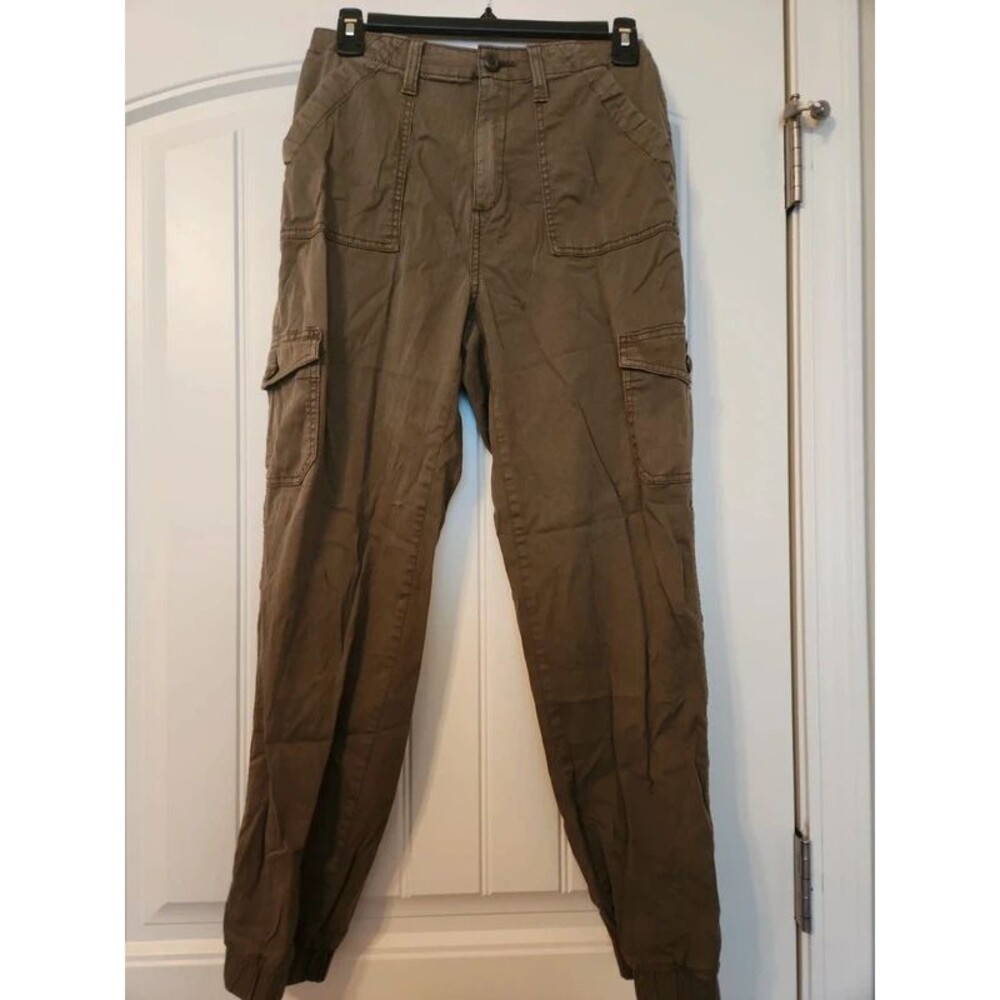 Juniors Medium SO Green  High Rise Jogger Cargo Pants